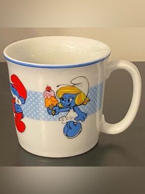 Disney’s ‘The Smurf’s’ Wallace Berrie Ceramic Collector’s Cup